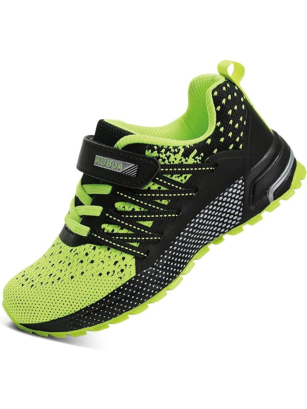 Kids Boys Girls Black Green Breathable Non Slip Tennis Running Sneakers Shoes